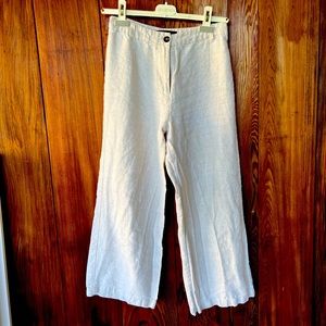 Linen Reformation cropped pants